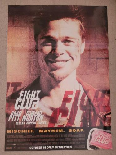 Fight Club Dövüş Kulübü sinema filmi afişi