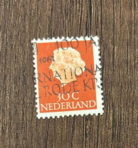 Hollanda Pulu - Nederland Stamp - Postadan Geçmiş Pul Filateli - 1963 DAMGALI -  KRALİÇE JULIANA TEMALI PUL , 30 PARA - YABANCI PULLAR-NOSTALJİK DOĞUM GÜNÜ HEDİYESİ