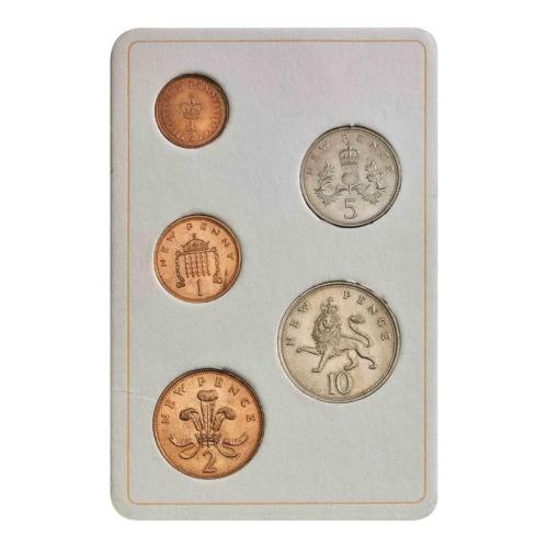 British First Decimal Coins Set
