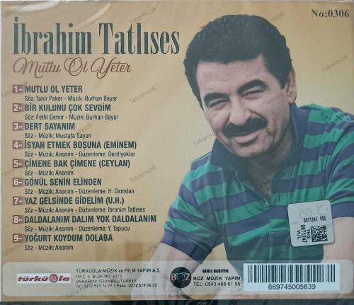 İBRAHİM TATLISES Mutlu Ol Yeter CD Albüm