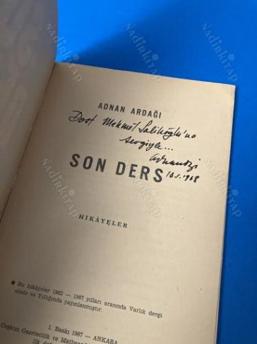 Son Ders -Hikâyeler- (İlk Baskı - İmzalı )