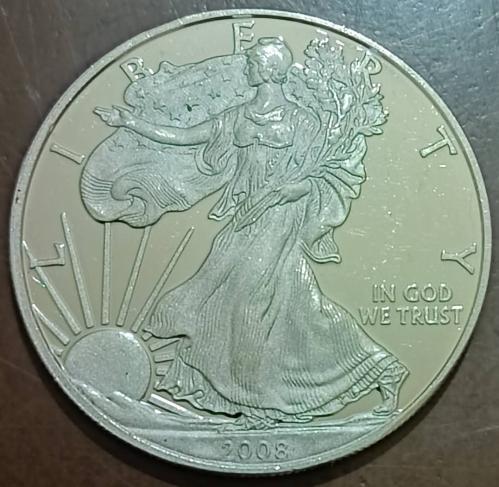 Amerika Birleşik Devletleri Gümüş One Dolar 2008 ( walking liberty)