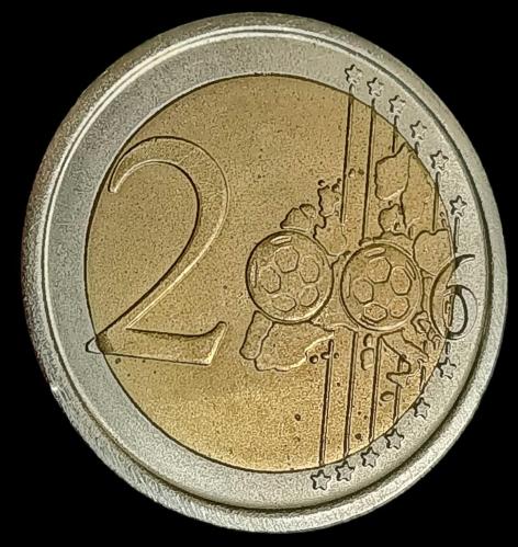 Almanya 2006 FIFA Dünya kupası Anısına İran 2 Euro Hatıra Madalya Koruma Kapsülünde 30mm