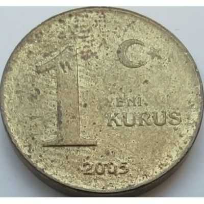 Türkiye 2005 1 Yeni Kuruş Nadir Geçiş Dönemi Madeni Para