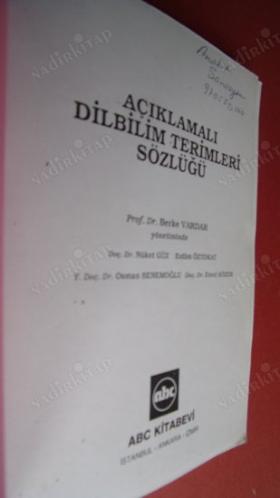 AÇIKLAMALI DİLBİLİM TERİMLERİ SÖZLÜĞÜ
