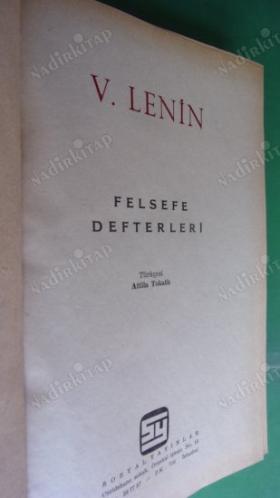 FELSEFE DEFTERLERİ V. LENIN