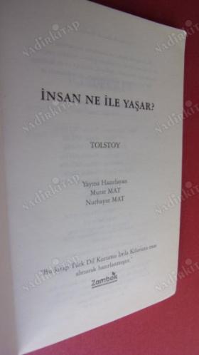İNSAN NE İLE YAŞAR