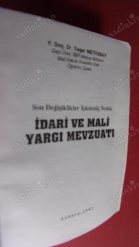 İDARİ VE MALİ YARGI MEVZUATI (cep boy )