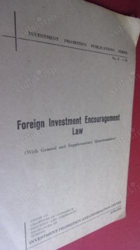 Foreign lnvestment encouragement LAW
