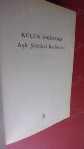 AŞK ŞİİRLERİ KOLONİSİ - ( İlk Baskı )