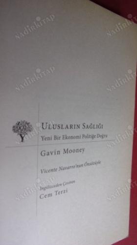Ulusların Sağlığı Yeni Bir Ekonomi Politiğe Doğru