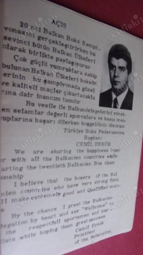 20. BALKAN BOKS ŞAMPİYONASI // 27- 31 EKİM.1992