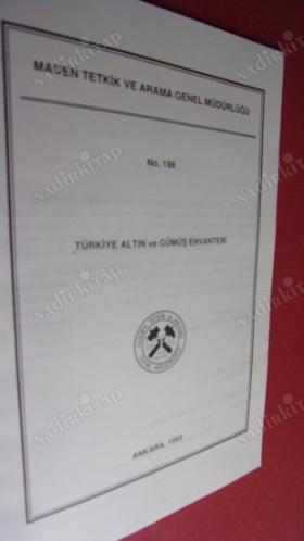 Türkiye altın ve gümüş envanteri-NO: 198.