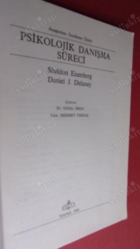 PSİKOLOJİK DANIŞMA SÜRECİ