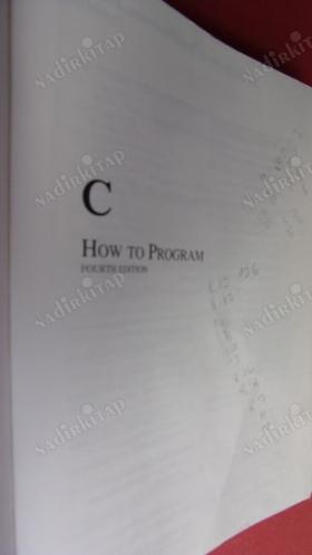 C HOW TO PROGRAM (International Edition ) , Fourth Edition ( cidisiz )
