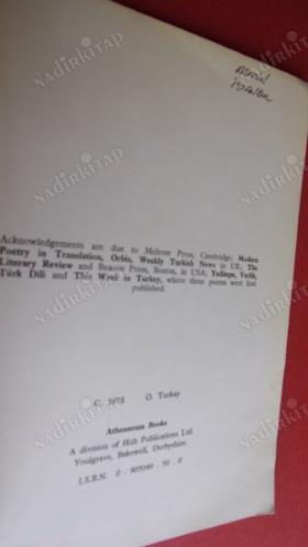 Beethoven and Other Poems. Turkay, Osman