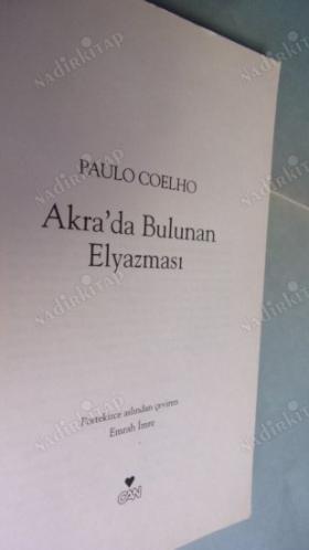 AKRA'DA BULUNAN ELYAZMASI