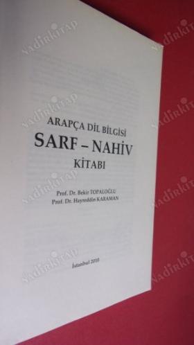 Arapça Dilbilgisi Sarf - Nahiv