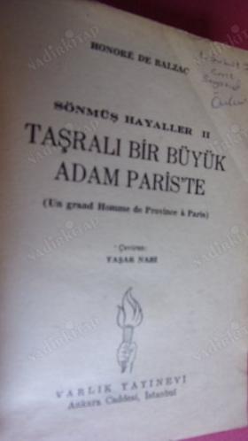 SÖNMÜŞ HİKAYELER 2 : TAŞRALI BİR BÜYÜK ADAM PARİS'TE