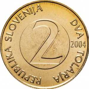 Slovenya Cumhuriyeti 2000 2 Tolarya Madeni Para