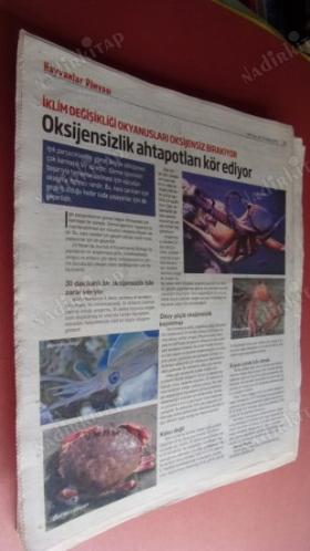 HERKESE BİLİM TEKNOLOJİ KÜLTÜR ve DÜŞÜNCE DERGİSİ SAYI: 165-209- son rapor alarm verici. Bir milyon tür yokoluş eşiğinde.