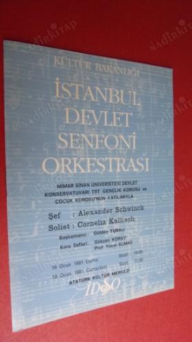İSTANBUL DEVLET SENFONİ ORKESTRASI: GENÇLİK KONSERİ : MİMAR SİNAN ÜNİVERSİTESİ DEVLET KONSERVATUVARI TRT. GENÇLİK KOROSU ve ÇOCUK KOROSU'NUN KATILIMIY