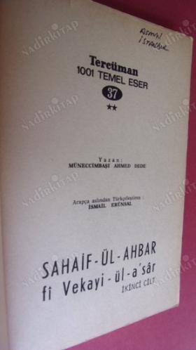 MÜNECCİMBAŞI TARİHİ - İKİNCİ CİLT