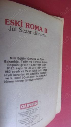 RESİMLERLE İNSANLIK TARİHİ ANSİKLOPEDİSİ (ESKİ ROMA-II-JÜ SEZAR DÖNEMİ.