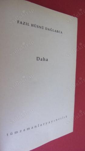 Daha / Çakırın Destanı - Fazıl Hüsnü Dağlarca ( Numaralandırılmış- 01628- no'lu nüsha)