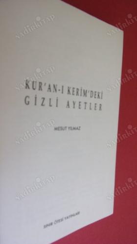 KUR'AN-I KERİM'DEKİ GİZLİ AYETLER