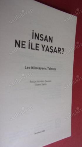 İNSAN NE İLE YAŞAR
