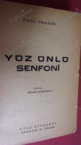 YÜZ ÜNLÜ SENFONİ