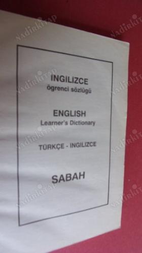 TÜRKÇE - İNGİLİZCE- SÖZLÜK