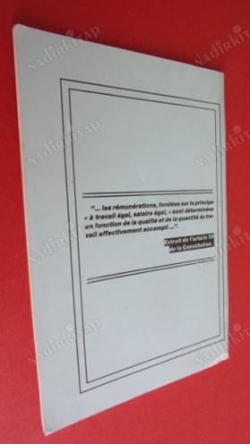 LEGISLATION et Reglementation DU TRAVAIL.Livret.No.4