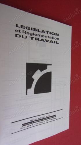 LEGISLATION et Reglementation DU TRAVAIL.Livret.No.3