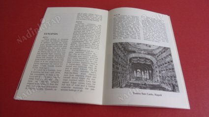 İSTANBUL DEVELET OPERA VE BALESİ :LUCIA di LAMMERMOOR . G.Donizetti. opera-3- perde1993-1994.
