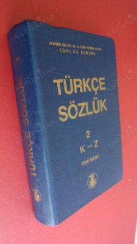 TÜRKÇE SÖZLÜK 1- 2 (2 CİLT TAKIM A-J & K-Z)