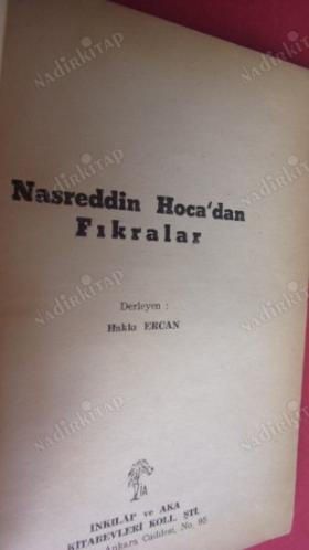 NASREDDİN HOCADAN HİKÂYELER HAKKI ERCAN