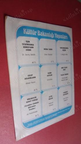 MİLLİYET SANAT DERGİSİ SAYI 320-23. NİSAN 1979-LONDRA KUKLA FESTİVALİ-Ö.SEYFETTİN-TÜRKİYEDE YAZAR NE İLE YAŞAR-BRAUER-RIZA TÜZÜN-