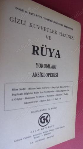 GİZLİ KUVVETLER HAZİNESİ - RÜYA YORUMLARI ANSİKLOPEDİSİ