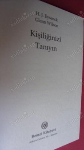 KİŞİLİĞİNİZİ TANIYIN H.J.EYSENCK -GLENN WILSON