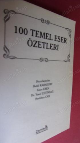 100 TEMEL ESER ÖZETLERİ-- LİSE