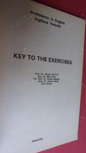 proficiency in english ingilizce yeterlik key to the exercises özcan demirel - sabri koç