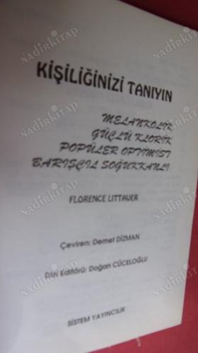 KİŞİLİĞİNİZİ TANIYIN 'ilk basım'