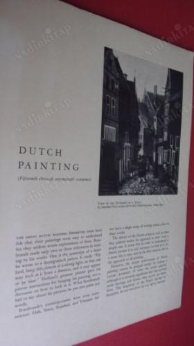 DUTCH PAINTING. (9.Adet renkli ve siyah resimler mevcut )