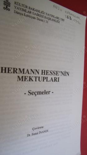 HERMANN HESS'DEN . MEKTUPLAR- ŞEÇMELER-