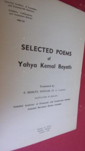 SELECTED POEMS OF YAHYA KEMAL