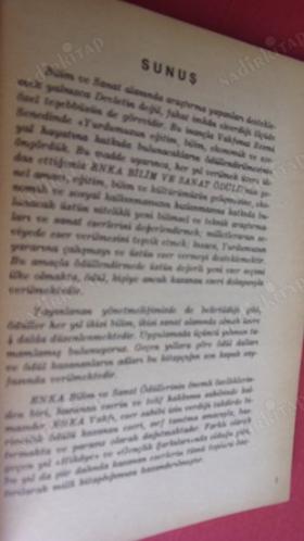 Şiirler: 1986 ENKA Bilim ve Sanat Ödülleri Şiir Dalında Ödül Kazanan Eserler