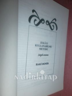ZEKAYI KULLANABİLME METODU