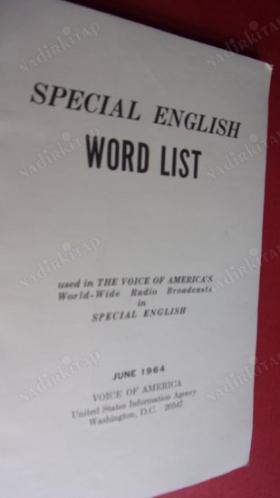 SPECIAL ENGLISH WORD LIST